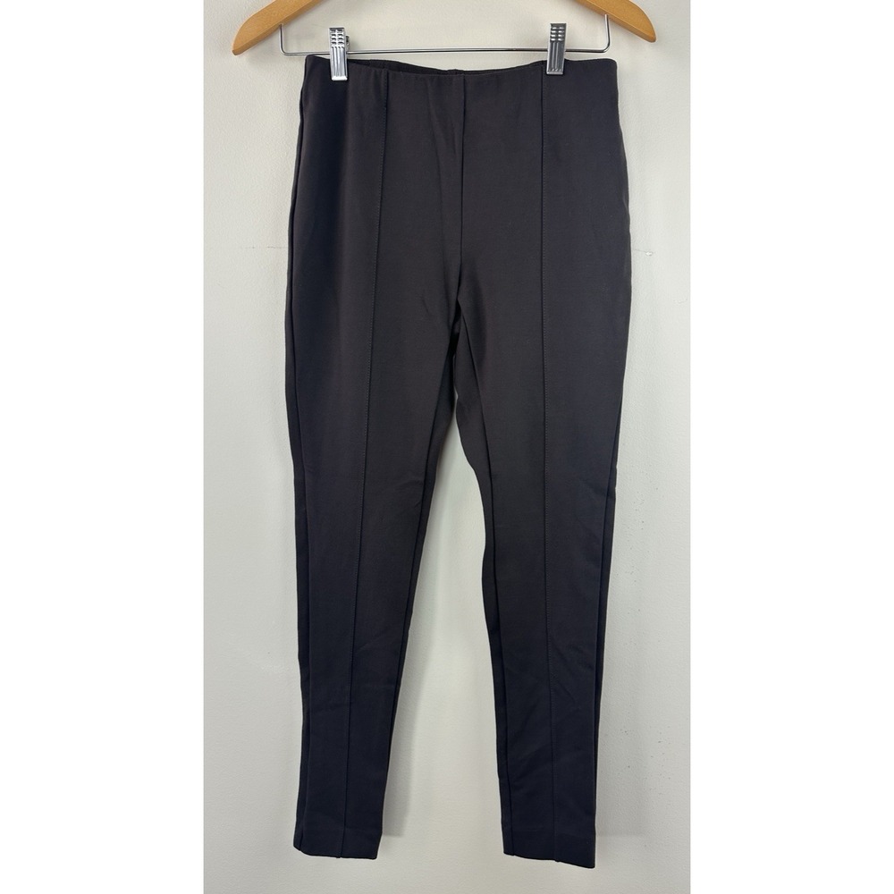 ✨2/$20 J. Jill Ponte Leggings Pleated Brown Pants Small Autumn Fall Minimalist - Picture 2 of 14
